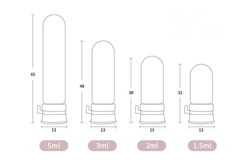 customized 1.5ml essence liquid vials makeup removing oil vials tearing cap 05